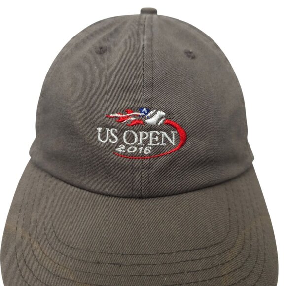 US Open 2016 Strapback Cap Hat Tennis Tournament Adjustable Adult Baseball Gray - Picture 14 of 14